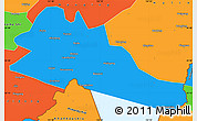 Political Simple Map of Mishan