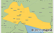 Savanna Style Simple Map of Mishan