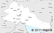 Silver Style Simple Map of Mishan