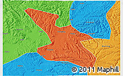 Political 3D Map of Mudanjiang Shi