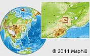 Physical Location Map of Mudanjiang Shi