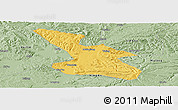 Savanna Style Panoramic Map of Mudanjiang Shi
