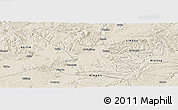 Shaded Relief Panoramic Map of Mudanjiang Shi