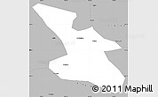 Gray Simple Map of Mudanjiang Shi