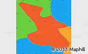 Political Simple Map of Mudanjiang Shi