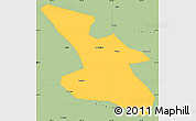 Savanna Style Simple Map of Mudanjiang Shi