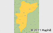 Savanna Style Simple Map of Muling