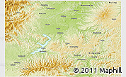 Physical 3D Map of Ning An