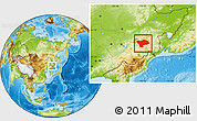 Physical Location Map of Ning An