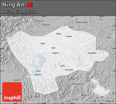Gray Map of Ning An