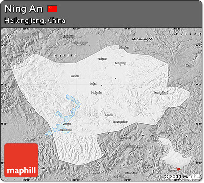 Gray Map of Ning An