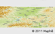 Physical Panoramic Map of Ning An