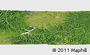 Satellite Panoramic Map of Ning An