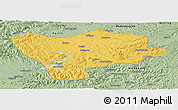Savanna Style Panoramic Map of Ning An