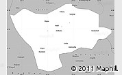 Gray Simple Map of Ning An