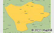 Savanna Style Simple Map of Ning An