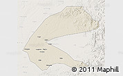 Shaded Relief 3D Map of Qing An, lighten