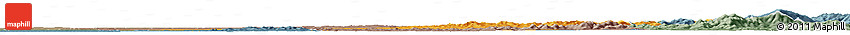 Political Horizon Map of Qing An, semi-desaturated