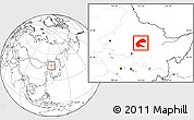 Blank Location Map of Qing An
