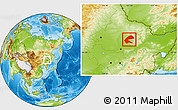 Physical Location Map of Qing An