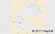 Classic Style Map of Qing An, single color outside