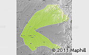 Physical Map of Qing An, desaturated