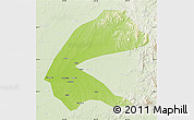 Physical Map of Qing An, lighten
