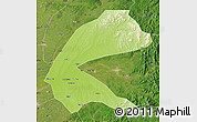 Physical Map of Qing An, satellite outside