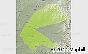 Physical Map of Qing An, semi-desaturated