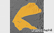 Political Map of Qing An, darken, desaturated