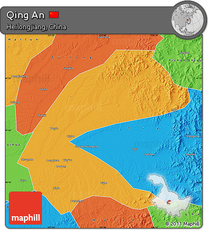 Political Map of Qing An