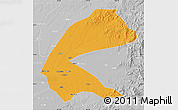 Political Map of Qing An, lighten, desaturated