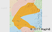 Political Map of Qing An, lighten