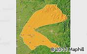 Political Map of Qing An, satellite outside