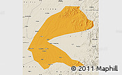 Political Map of Qing An, shaded relief outside