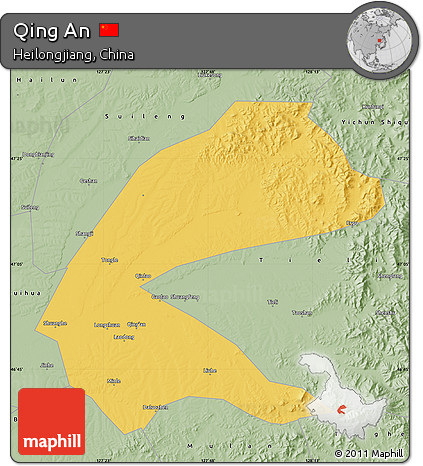 Savanna Style Map of Qing An