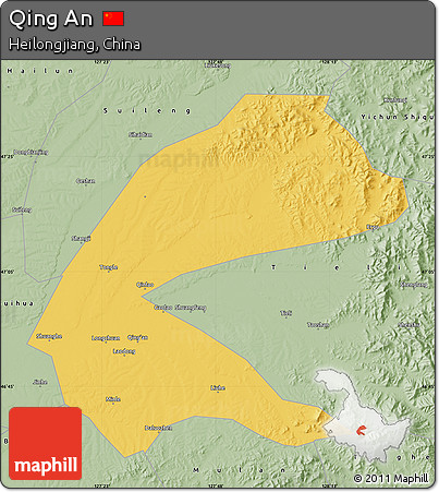 Savanna Style Map of Qing An