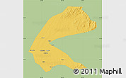 Savanna Style Map of Qing An, single color outside