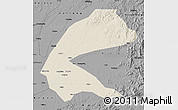 Shaded Relief Map of Qing An, darken, desaturated