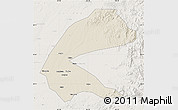 Shaded Relief Map of Qing An, lighten