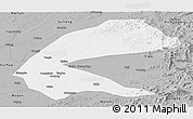 Gray Panoramic Map of Qing An