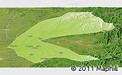 Physical Panoramic Map of Qing An, satellite outside