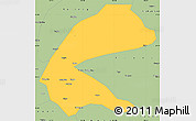 Savanna Style Simple Map of Qing An