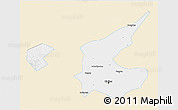 Classic Style 3D Map of Qiqihar Shi, single color outside