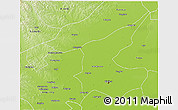 Physical 3D Map of Qiqihar Shi