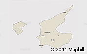 Shaded Relief 3D Map of Qiqihar Shi, cropped outside