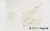 Shaded Relief 3D Map of Qiqihar Shi, lighten