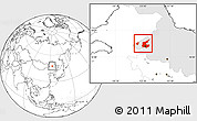 Blank Location Map of Qiqihar Shi, highlighted parent region