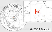 Blank Location Map of Qiqihar Shi