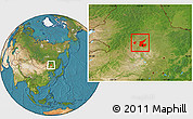 Satellite Location Map of Qiqihar Shi